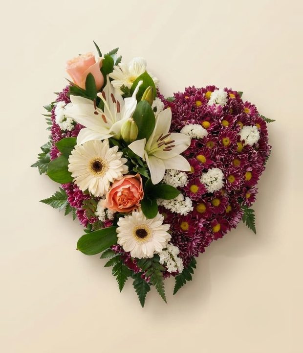 Corazón morado